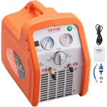 VEVOR 1 HP kahe silindriga k&uuml;lmaaine taasteseade, 220&ndash;240V, auru ja vedeliku jaoks, k&otilde;rgsurve kaitsega, HVAC/autokliimale