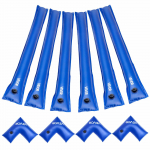 VEVOR 6 tk 2400 mm basseinikatte veekotid 4 nurgatoruga, 0,4 mm PVC, lekkekindlad raskused talviseks maabasseini katteks