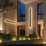 VEVOR 1000 mm LED V&auml;lisseinavalgustid, 2 tk, IP65 Veekindlad, 3000K Soe Valge, Roostevastased, Sobivad Verandale ja Garaažile