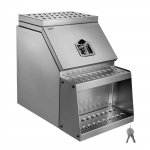 VEVOR Alumiiniumist Astmega T&ouml;&ouml;riistakast Veokile 457x695x645 mm, Veekindel, Lukustatav, 200 kg Kandev&otilde;ime