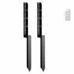 VEVOR 2-osaline aiapostide parandustarvik, 50x50 mm puidust postidele m&otilde;eldud roostekindlad terasest maaspikid, 86 cm