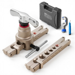 VEVOR 45&deg; HVAC ekstsentriline laiemisekomplekt 6&ndash;19 mm vase/alumiiniumtorudele koos meetriliste ja SAE klambrite, torul&otilde;ikuri ja kohvriga