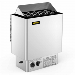 VEVOR 9kW Elektriline Saunaahi 380&ndash;415V M&auml;rg ja Kuiv Saun, Sisseehitatud Juhtpaneel, Roostevaba Teras, 9&ndash;13 m&sup3;
