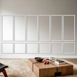 VEVOR 6-osaline seinavormide komplekt, v&auml;rvitav pol&uuml;st&uuml;reenist paneelide komplekt, 61x137 + 61x61 cm, veekindel, valge