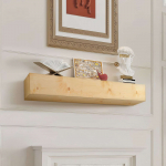 VEVOR Looduslikust M&auml;nnipuidust Kaminariiul, 183x20x13cm, 22kg Kandev&otilde;ime, Rustikaalne Seinale Paigaldatav Dekoratiivriiul