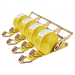 VEVOR Raskeveokite Pingutusrihmad 38 mm x 6 m, 2000 kg T&otilde;mbetugevus, Topelt J-konksud, Kott, 4 tk Treilerite ja Lasti jaoks