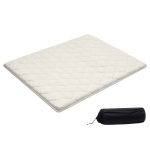 VEVOR Jaapani Tatami Madrats, Queen-suurus, 9-kihiline Volditav Futon Kotiga, 203&times;152&times;6.4cm, Valge