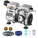 VEVOR tiikiaeraator kuni 1.2 ha tiikidele, 590W kompressor, 30.5m vooliktoruubik, 1 difuusor, v&auml;litingimuste hapnikuringluse komplekt