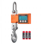 VEVOR digitaalsed kraanakaalud 500 kg, t&ouml;&ouml;stuslik rippskaala LCD-ekraaniga, alumiiniumkorpus, 100 g t&auml;psus, 3 m&otilde;&otilde;t&uuml;hikut