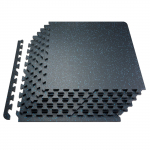 VEVOR 1.4 cm paksudusega &uuml;hendatavad j&otilde;usaali p&otilde;randamatid, 6 kummi ja EVA plaati, 63.5x63.5 cm, 2.3 m&sup2; katvus, must ja sinine