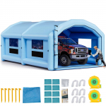 VEVOR t&auml;ispuhutav v&auml;rvikabiin 10x6x4 m, 950W ja 1100W puhurid, &otilde;hufilter, &uuml;mar katus - autode, m&ouml;&ouml;bli v&auml;rvimiseks