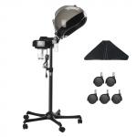 VEVOR iooniline juuksehooldusauruti 30cm kapuutsiga, reguleeritav k&otilde;rgus, taimer, 2 režiimi, 5 ratast kodu v&otilde;i salongi jaoks