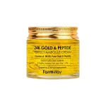FARMSTAY 24K Gold & Peptide Perfect Ampoule Cream &ndash; kuld- ja peptiididega n&auml;okreem - 80ml