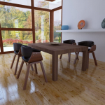 S&ouml;&ouml;gitoolid 4 tk, painutatud puit ja kunstnahk