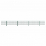 Aiapaneel postidega, raud, 1385 x 120 cm, roheline