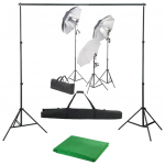 Fotostuudiokomplekt valgustuse ja taustapildiga