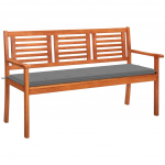 3-kohaline aiapink padjaga 150 cm, eukal&uuml;ptipuit