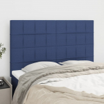 Voodipeatsid 4 tk, sinine, 72x5x78/88 cm, kangas