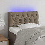 LED-voodipeats, pruunikashall, 80x7x78/88 cm, kangas