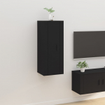 Seinale kinnitatav telerikapp, must, 40x34,5x100 cm