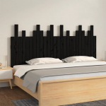 Seinale kinnitatav voodipeats, must, 166x3x80 cm, m&auml;nnipuit