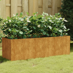 Taimekast, 120 x 40 x 40 cm, corten-teras