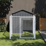 Koerakuut aedikuga, antratsiithall, 117x201x123 cm, teras