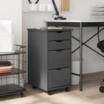 Ratastega sahtlikapp "moss", hall, m&auml;nnipuit