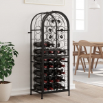 Veiniriiul 41 pudelile, must, 45 x 36 x 120 cm, sepistatud raud