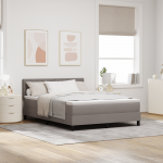 Vedrumadratsiga voodi taupe 140x200 cm kangas