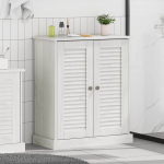 Vannitoa kapp uksega vigo valge ja antiikvalge 68 x 34 x 80 cm