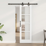 Liuguks valge 61 x 198.5 cm puit ja metall