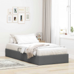 Laos voodi madratsiga peaga Tumehall 90 x 190 cm kangas