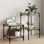 Raamatute riiuli plaat 4 tk Pruun 40 x 40 x 1,5 cm Tehispuit