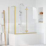 Du&scaron;i kest kuldne 120 x 68 x 130 cm ESG klaas ja alumiinium