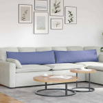 Diivanipadjad 2 tk jeans sinine 145 x 40 cm kangas