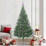 Tehis pre-lit j&otilde;ulupuu koos 300 led-iga roheline 210 cm pvc