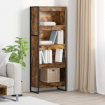 Raamaturiiul Suitsu tamm 80 x 30 x 155 cm Tehispuit