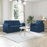Diivan 2 tk sinine 158 x 78 x 80 cm kangas