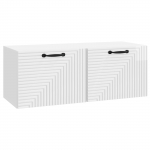 Rippuv TV kapp K&otilde;rgl&auml;ikega valge 78,5 x 31 x 30 cm Tehispuit