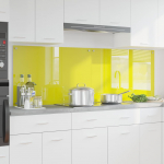 K&ouml;gi splashback 2 tk kollane 90 x 60 cm karastatud klaas
