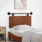 Rippuv voodipeats Seinale kinnitatav Pruun 90 x 55 x 5 cm Antiik PU