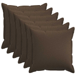 Diivanipadi 6 tk HOUTEN pruunikashall 80 x 80 cm kunstlinen