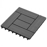 Terrassiplaat 11 tk Hall 30 x 30 cm Puitplastik