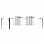 Terava otsaga aed 5 x 1,5  m, must