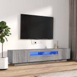 2-osaline telerikapikomplekt, LED, hall sonoma tamm, tehispuit