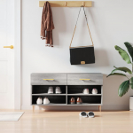 Jalatsipink, hall sonoma tamm, 102 x 35 x 55 cm, tehispuit