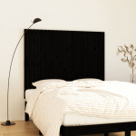 Seinale kinnitatav voodipeats, must, 140x3x110 cm, m&auml;nnipuit