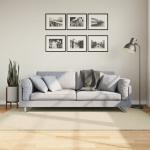 Vaip "huarte", l&uuml;hikese narmaga, pestav, kreemjas, 140x200 cm