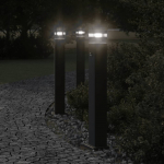 Anduriga aia lambipost, must, 80 cm, alumiinium